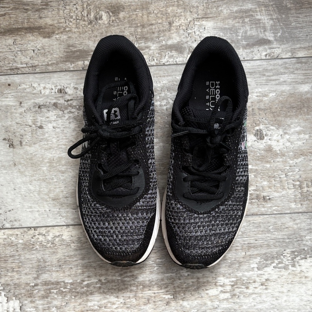 Under Armour Black and White Athletic Sneakers